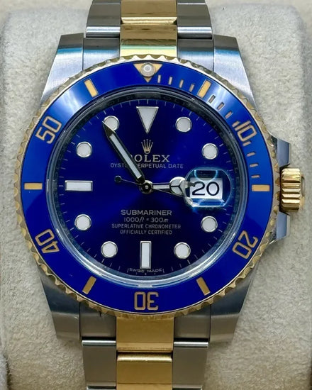 2019 Rolex Submariner Date "Bluesy" 40MM Blue Dial Two-Tone Oyster Bracelet (116613LB)
