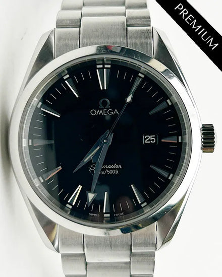 Omega Seamaster Aqua Terra 39.2MM Quartz Black Dial Steel Bracelet (2517.50.00)