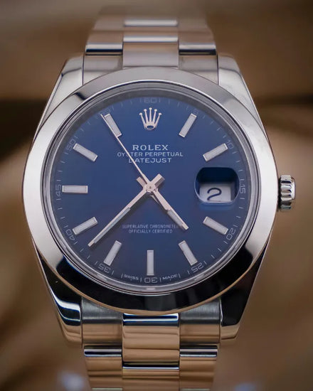 2018 Rolex Datejust 41MM Blue Dial Oyster Bracelet (126300)