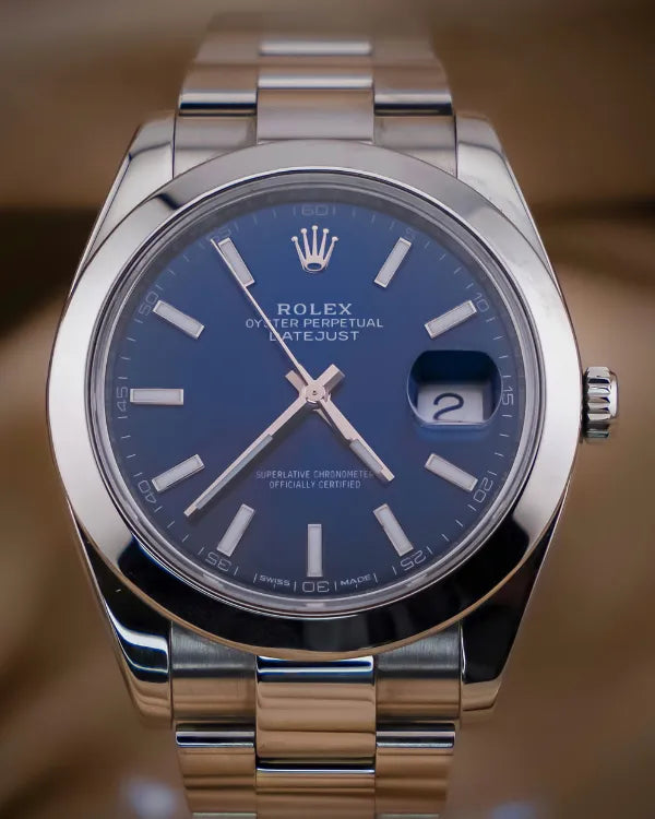 2018 Rolex Datejust 41MM Blue Dial Oyster Bracelet (126300)