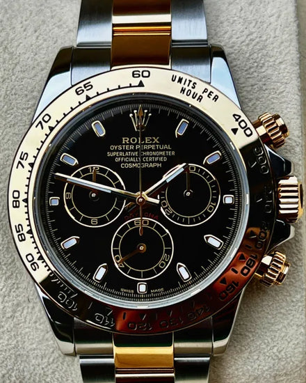 2019 Rolex Cosmograph Daytona 40MM Black Dial Two-Tone Oyster Bracelet (116503)