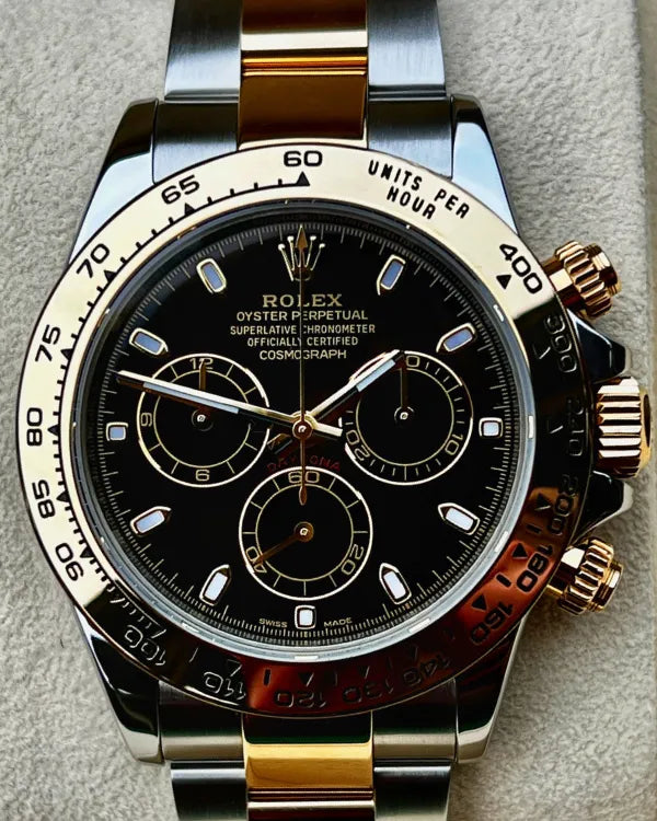 2019 Rolex Cosmograph Daytona 40MM Black Dial Two-Tone Oyster Bracelet (116503)