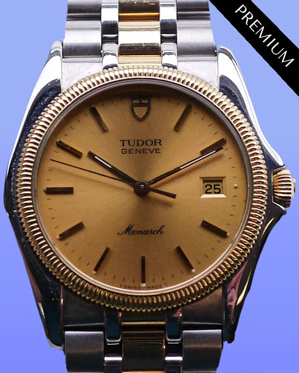 No Reserve - Tudor Monarch 36MM Quartz Champagne Dial Two-Tone Bracelet (15633)