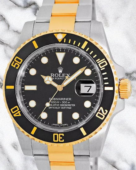 2020 Rolex Submariner Date 40MM Black Dial Two-Tone Oyster Bracelet (116613LN)