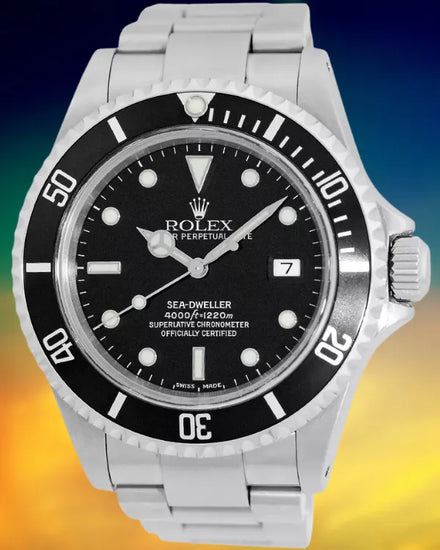 2002 Rolex Sea-Dweller 4000 40MM Black Dial Oyster Bracelet (16600)