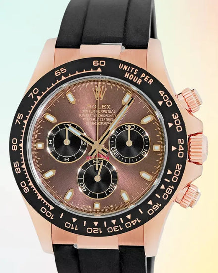 2024 Rolex Cosmograph Daytona 40MM Chocolate Dial Oysterflex Strap (116515LN)
