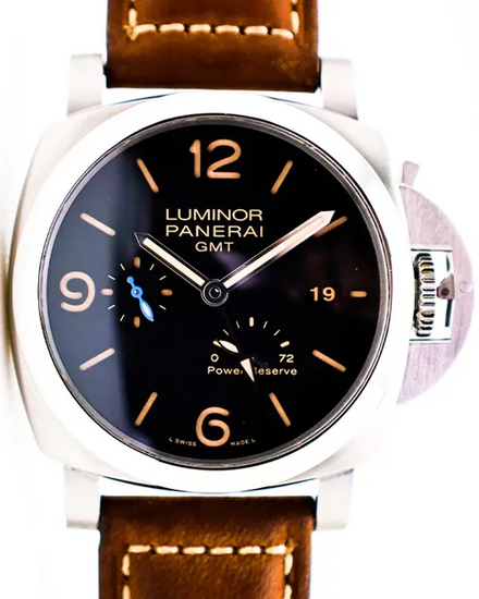 2018 Panerai Luminor Marina 1950 3 Days 44MM Black Dial Leather Strap (PAM01321)