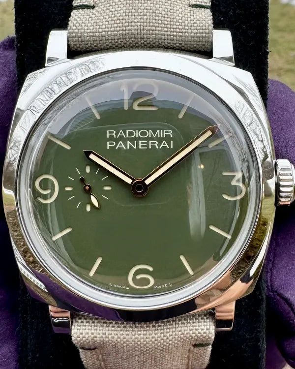 Panerai Radiomir 45MM Green Dial Textile Strap (PAM00995)