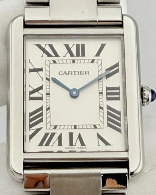 Cartier Tank Solo 34.8MM Quartz Silver Dial Steel Bracelet (W5200014)