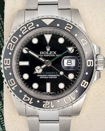 2015 Rolex GMT-Master II 40MM Black Dial Oyster Bracelet (116710LN)