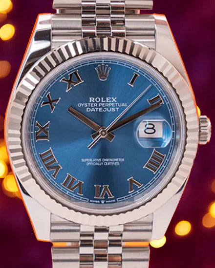2024 Rolex Datejust 41MM Blue Dial Jubilee Bracelet (126334)