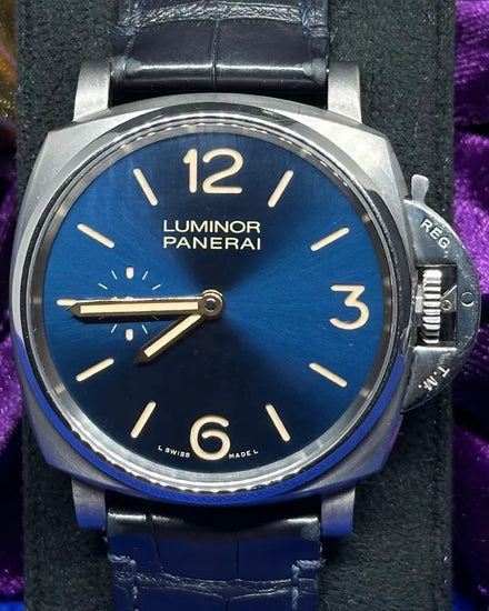 2019 Panerai Luminor Due 42MM Blue Dial Leather Strap (PAM00728)