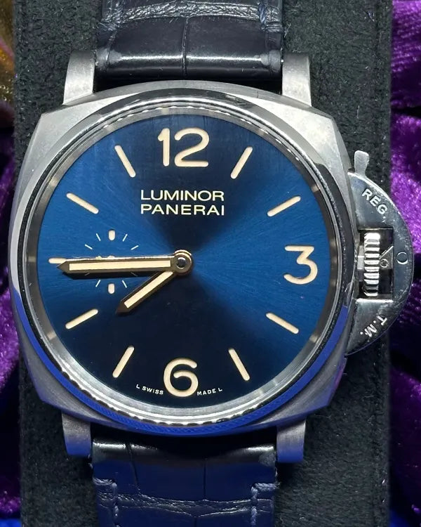 Panerai Luminor Due 42MM Blue Dial Leather Strap (PAM00728)