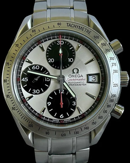 No Reserve - 2010 Omega Speedmaster Day-Date 40MM White Dial Steel Bracelet (3211.31.00)