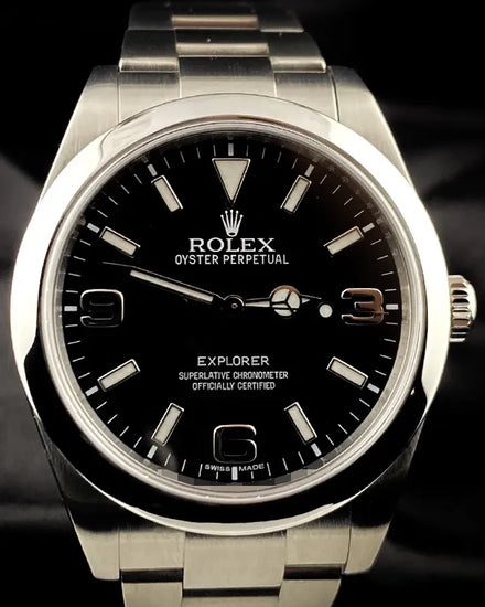 Rolex Explorer 39MM Black Dial Oyster Bracelet (214270)