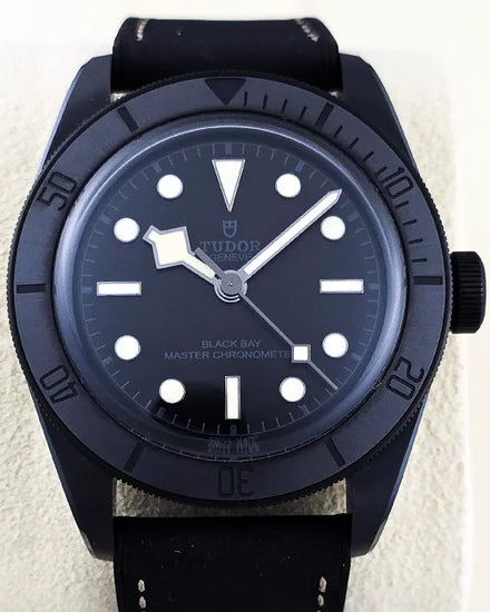 No Reserve - 2023 Tudor Black Bay 41MM Black Dial Leather Strap (79210CNU)