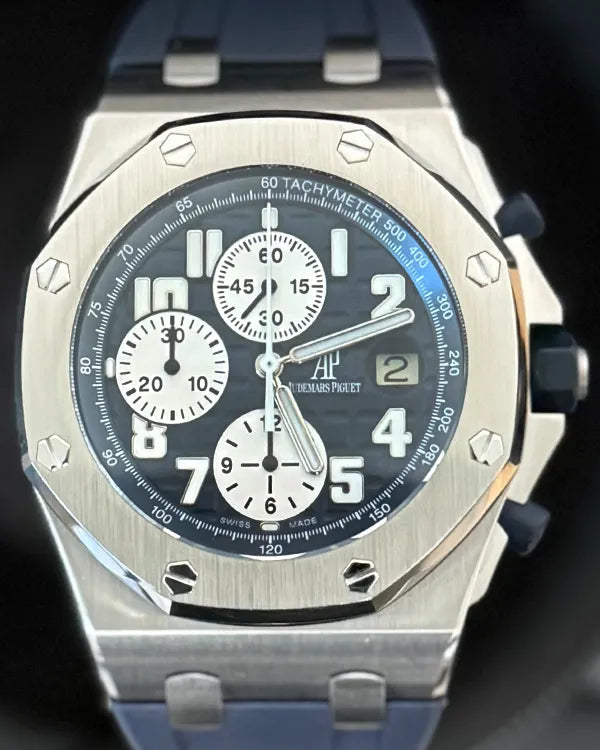 2011 Audemars Piguet Royal Oak Offshore Chronograph 42MM Blue Dial Rubber Strap (25721ST.OO.1000ST.09.A)