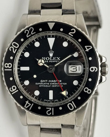 1979 (5.8 Mill Serial) Rolex GMT-Master 40MM Black Dial Oyster Bracelet (1675)