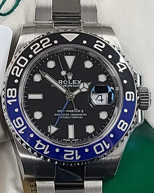 2018 Rolex GMT-Master II "Batman" 40MM Black Dial Oyster Bracelet (116710BLNR)
