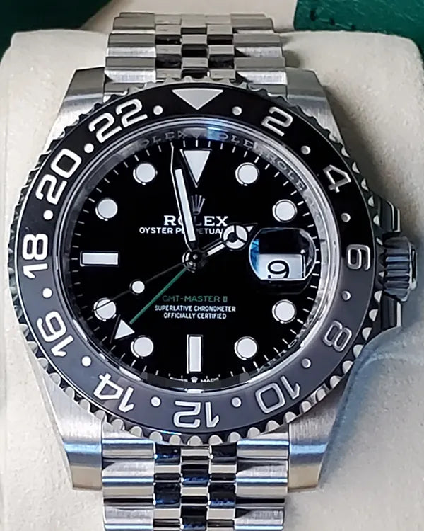 2025 Rolex GMT-Master II "Bruce Wayne" 40MM Black Dial Jubilee Bracelet (126710GRNR)
