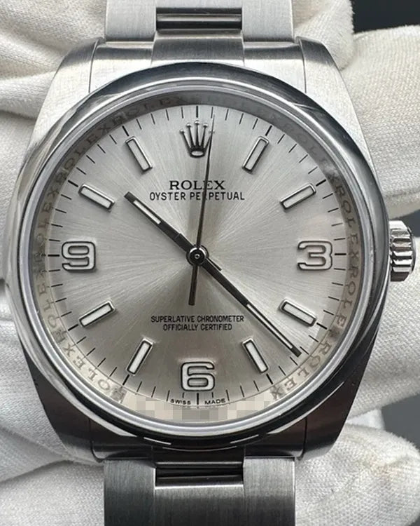 2014 Rolex Oyster Perpetual 36MM Silver Dial Oyster Bracelet (116000)