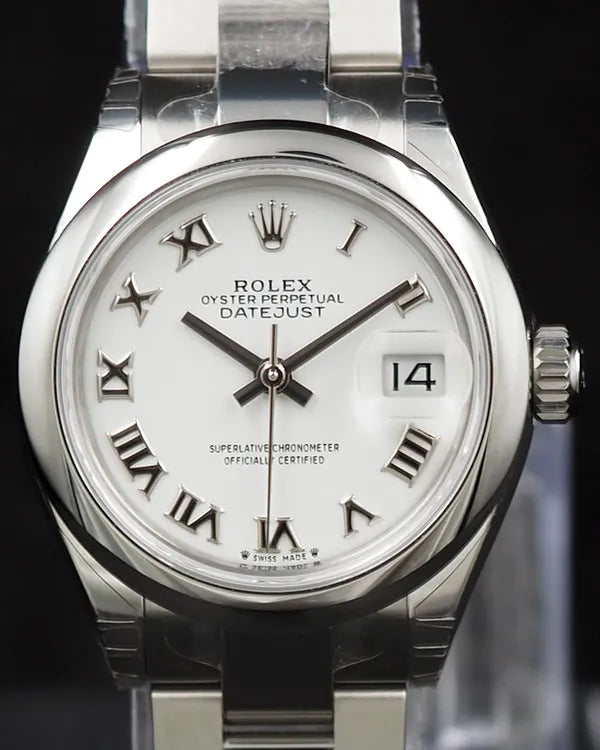2021 Rolex Lady-Datejust 28MM White Dial Oyster Bracelet (279160)