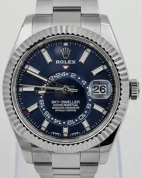 2020 Rolex Sky-Dweller 42MM Blue Dial Oyster Bracelet (326934)