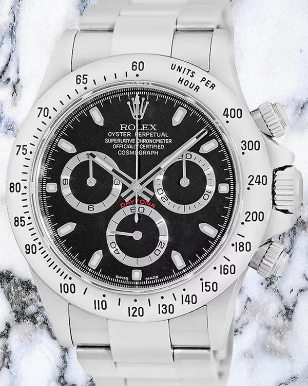Rolex Cosmograph Daytona 40MM Black Dial Oyster Bracelet (116520)