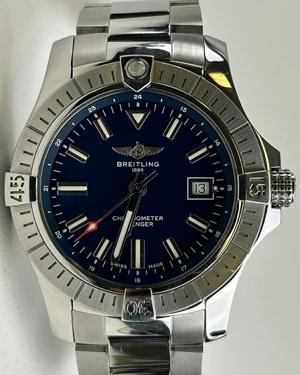 Breitling Avenger 43MM Blue Dial Steel Bracelet (A17318101C1A1)