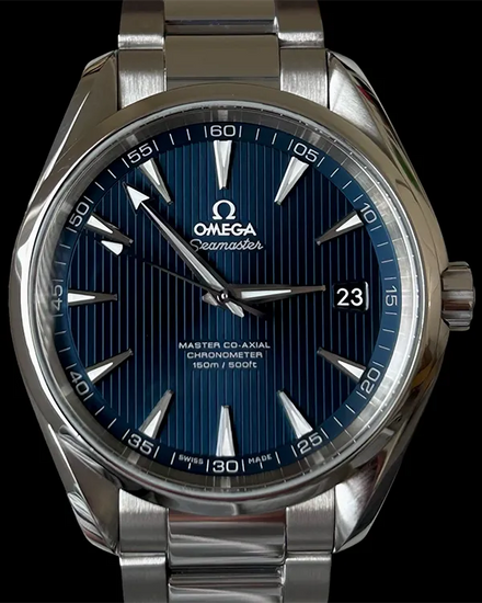 No Reserve - 2018 Omega Seamaster Aqua Terra 41.5MM Blue Dial Steel Bracelet (231.10.42.21.03.003)