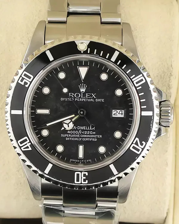 1987 (9.4 Mil Serial) Rolex Sea-Dweller 40MM Black Dial Oyster Bracelet (16660)