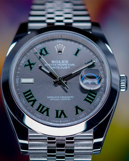 2024 Rolex Datejust "Wimbledon" 41MM Slate Dial Jubilee Bracelet (126300)