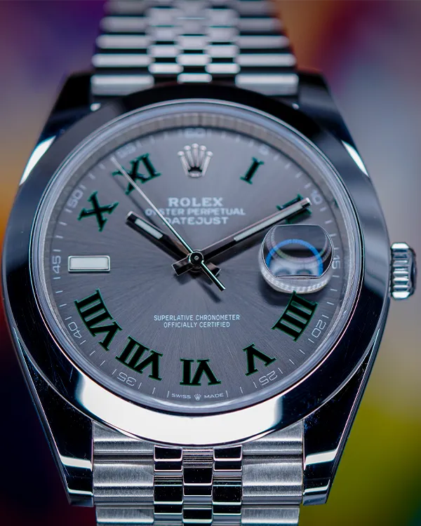 2024 Rolex Datejust "Wimbledon" 41MM Slate Dial Jubilee Bracelet (126300)