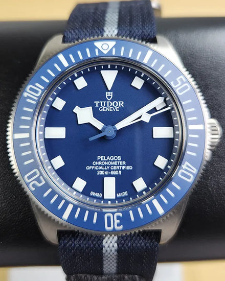 No Reserve - 2025 Tudor Pelagos FXD 42MM Blue Dial Textile Strap (25707B/24)