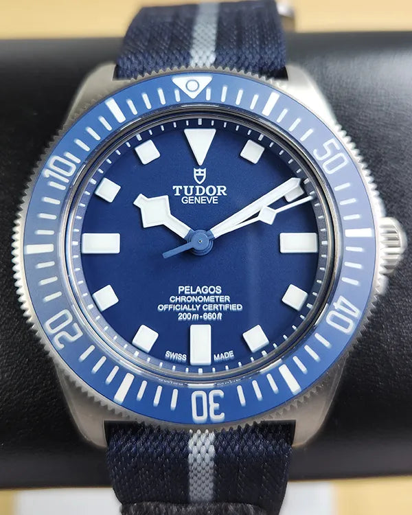 No Reserve - 2025 Tudor Pelagos FXD 42MM Blue Dial Textile Strap (25707B/24)