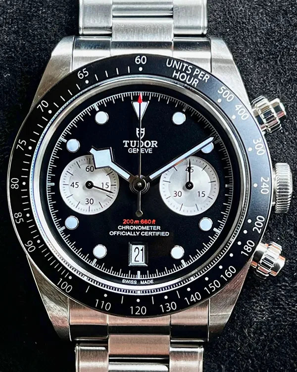 2024 Tudor Black Bay Chrono 41MM Black Dial Steel Bracelet (79360N)