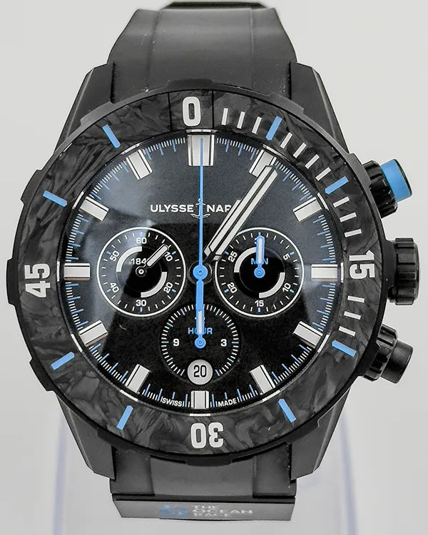 Ulysse Nardin Diver Ocean Race Chronograph L.E. 44MM Black Dial Rubber Strap (1503-170)