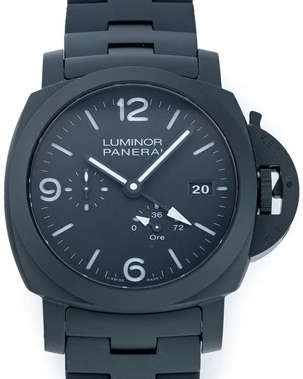 2024 Panerai Luminor GMT 44MM Black Dial Ceramic Bracelet (PAM01674)