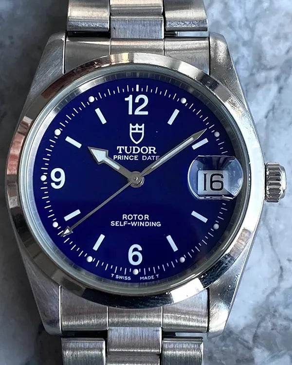 Tudor Prince Date 34MM Blue Dial Steel Bracelet (74000)