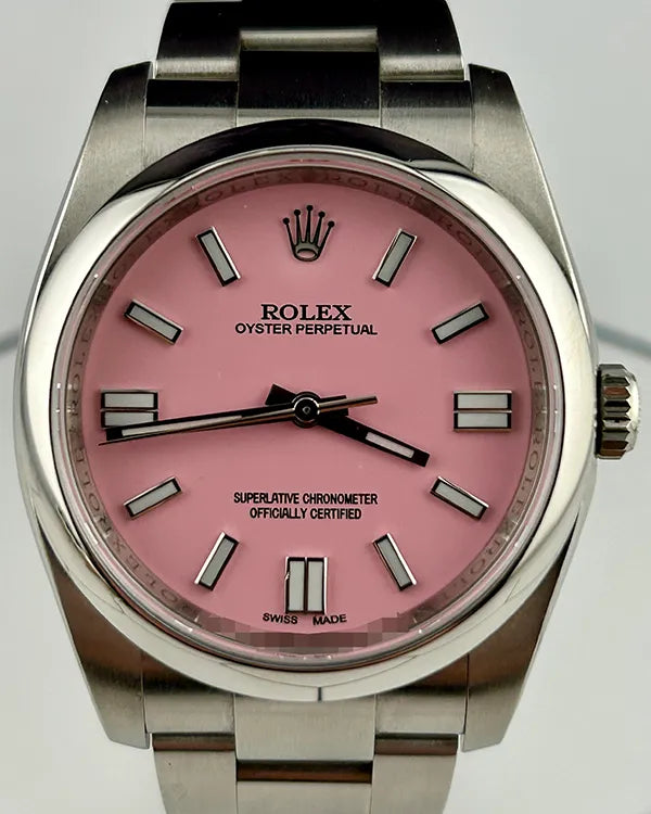Rolex Oyster Perpetual 36MM Aftermarket Pink Dial Oyster Bracelet (116000)
