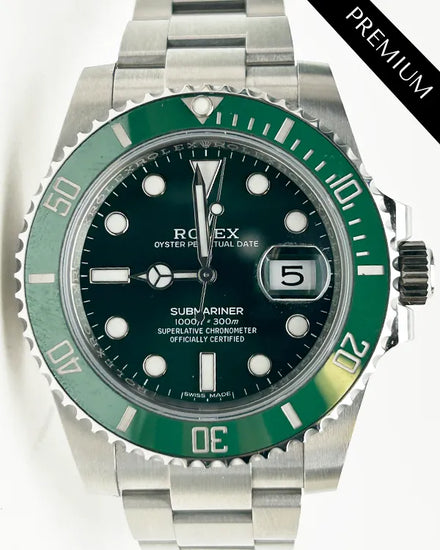 2019 Rolex Submariner Date "Hulk" 40MM Green Dial Oyster Bracelet (116610LV)