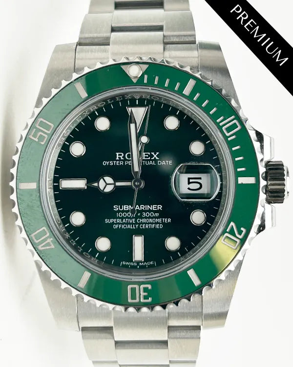 2019 Rolex Submariner Date "Hulk" 40MM Green Dial Oyster Bracelet (116610LV)
