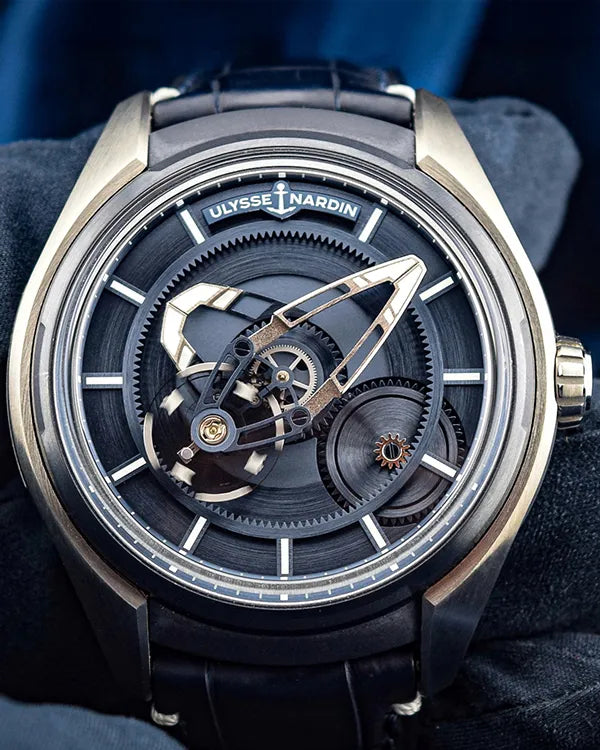 2022 Ulysse Nardin Freak X 43MM Blue Dial Leather Strap (2303-270/03)