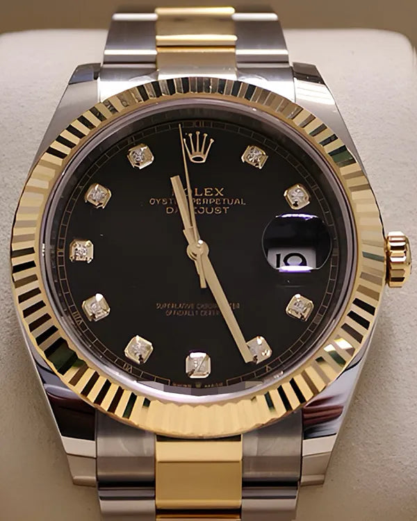 2025 Rolex Datejust 36MM Black Dial Two-Tone Oyster Bracelet (126233)