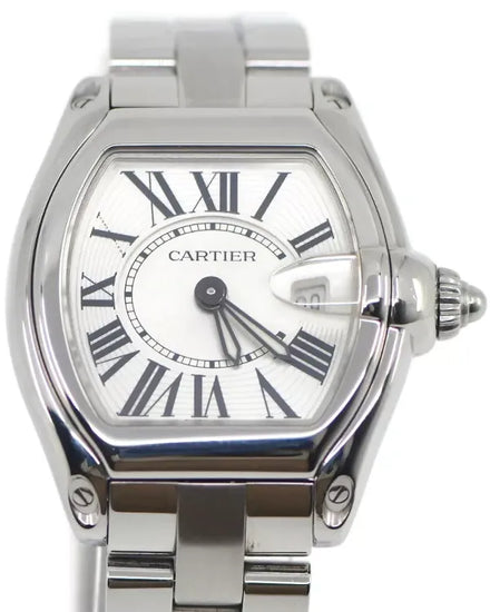 2013 Cartier Roadster 30.5MM Quartz Silver Dial Steel Bracelet (W62016V3)