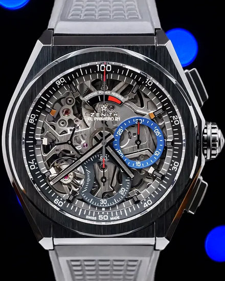 2021 Zenith Defy El Primero 21 44MM Skeleton Dial Rubber Strap (49.9000.9004/78.R782)