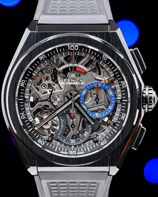 2021 Zenith Defy El Primero 21 Ceramic Skeleton Dial Rubber Strap (49.9000.9004/78.R782)