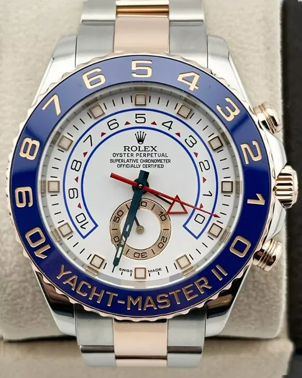 Rolex Yacht-Master II 44MM White Dial Two-Tone Oyster Bracelet (116681)