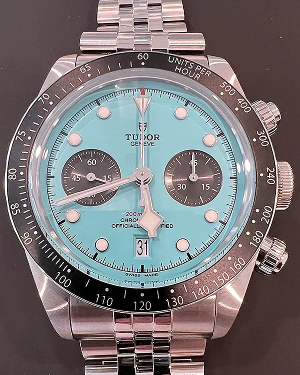 2025 Tudor Black Bay Chrono S.E. 41MM "Flamingo" Turquoise Dial Steel Bracelet (79360N)