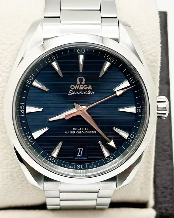 2021 Omega Seamaster Aqua Terra 150M 41MM Blue Dial Steel Bracelet (220.10.41.21.03.004)